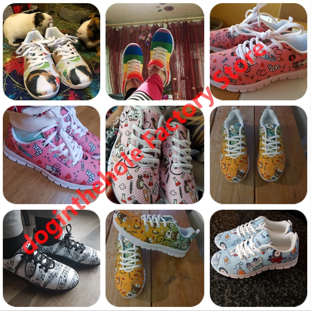 Doginthehole Patogūs Butai Saulėgrąžos Dizaino Kvėpuojantis Akių Batai Šviesos Sneaker Neslidus Veikia Avalynės Zapatos De Mujer Nuotrauka 4