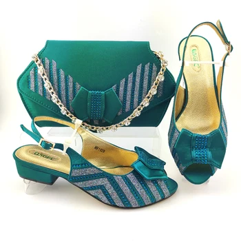 Afrikos mados batai ir rankinės, Vestuvių avalynė ir rankinės Šalis batai su krepšiai italijos dizaino moteriški bateliai ir rankinės