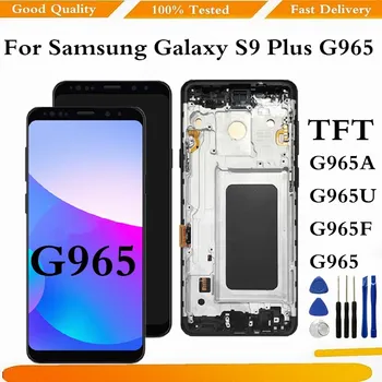 AAA+ Aukštos Kokybės Samsung Galaxy S9 PLUS G965A G965U G965F LCD Jutiklinis Ekranas skaitmeninis keitiklis 