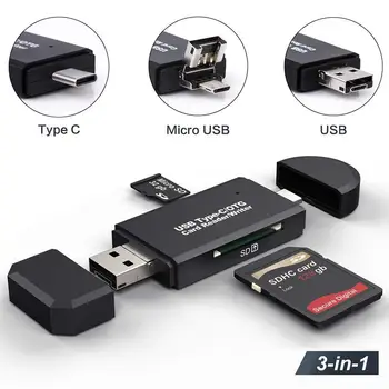 SD Kortelių Skaitytuvas USB C smart 