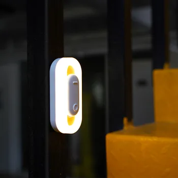 LED Kabinti Magnetinio Naktį, Šviesos, Judesio Jutiklis-Jungiklis Formos USB Įkrovimo Naktį Žibintai Kabineto Spinta Laiptų Sienos Lempos