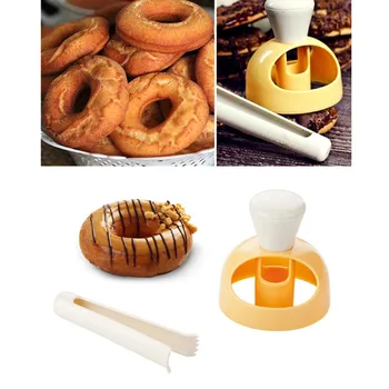 Plastikiniai molde Pliurpalas spurgos Maker Cutter Apvalios Formos Balionėlis Pyragas, Duona, Desertai, Kepiniai, Pelėsių Virtuvės Desertas Įrankis