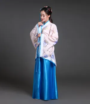 2021 Naujas Kinijos Tradicinės Moterų Hanfu Suknelė Kinų Pasakų Suknelė Raudona Balta Hanfu Drabužių Tang Dinastijos Kinų Senovės Kostiumas