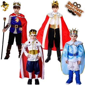 Berniukas Royal Prince Kostiumas uzpost Vaidmuo Žaisti Vaikai Princas Drabužiai, Helovyno Kostiumai Vaikams