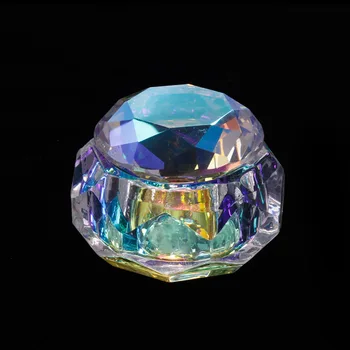 Simfonija krištolo taurės, nagų lako valiklis, nagų, aštrių apačioje diamond bžūp crystal AB spalvos deimantų vertus modelio ekranas nagų rinkinys