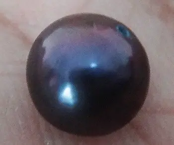 Nemokamas pristatymas Žydas.0037 Žavinga 10.5-11mm Gamtos originali juoda redish paviršiaus prarasti pearl