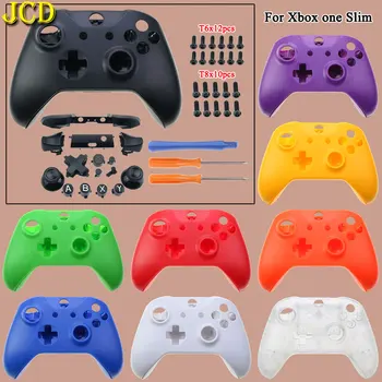 JCD Xbox One S Valdytojai Matinis Plastikas Sunku Būsto Shell Atveju, Xbox Vienas Slim, Pilnas Komplektas Shell W/ Mygtukų Rinkinys, Sriegimo Įrankį