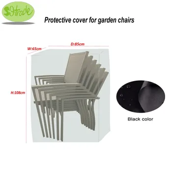 Apsauginis dangtelis sodo kėdės,Juoda spalva patvarus impregnuotos Dangtis,65x85x108cm,Lauko baldai apima,užsakymą galima