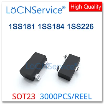 LoCNService 3000PCS SOT23 1SS181 1SS184 1SS226 100mA 80V 0.1 A, Pagaminti Kinijoje, Aukštos Kokybės