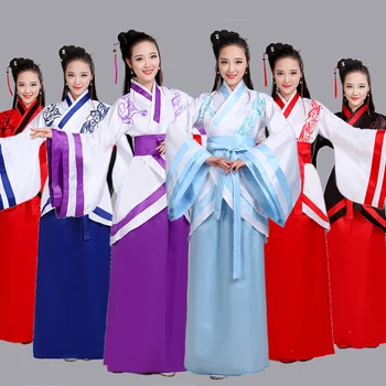 Naujo stiliaus Kinijos veiklos kostiumas etapo rezultatus suknelė moterų oficialų Han kostiumas Tang aprangos moterų antikvariniai suknelė
