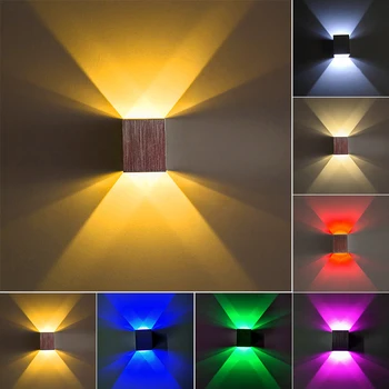 Pritemdomi/N 3W LED Siena Light Flush Montuojamas Aukštyn/Žemyn, Lempa, Šviestuvas, Modernus Dekoro Diskoteka Viešbučio Patalpų Eilėje
