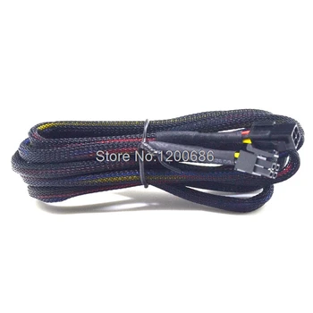 1M 20AWG 43025-0400 4 Pin Molex Micro-Fit 3.0 moterų išplėtimo jungtis Su juoda pintas kabelis sleeving daugiau