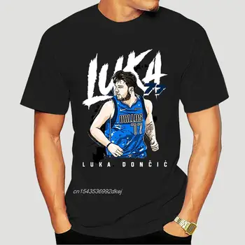 Luka Doncic T-Shirt Rookie Of The Year T-Shirt Royal-Juoda Vyrams-Moterims-Jaunimo 2283A