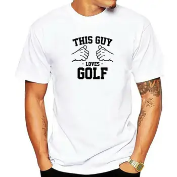 Juokingas Šis vaikinas myli Golfo T Shirts Grafinis Medvilnės Streetwear Trumpas Rankovės Harajuku Negabaritinių Golfas T-shirt Mens Drabužiai