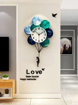 Šiaurės Kūrybos Sieninis Laikrodis Kambarį Modernus Minimalistinio Asmenybės Dekoratyvinės Sienų Laikrodis Silent Reloj Sumalti Decorativo