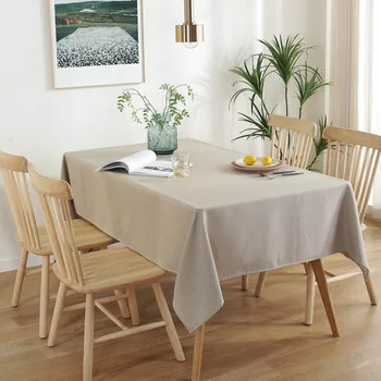 100x140 cm stačiakampis Imitacija lino medžiaga audinio staltiesė padengti runner stalo apdailos medžiaga 2 spalvų