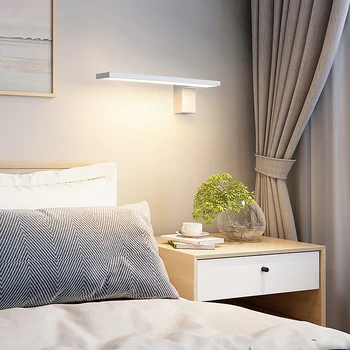 Modernus minimalistinis LED sienos lempa 12W miegamojo, naktiniai staleliai, lempa sienos lempos kambarį koridoriaus praėjimo lempų fone sienų apdaila