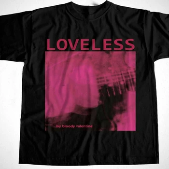 My Bloody Valentine Loveless Marškinėlius Shoegaze Dviejų Spalvų Marškinėliai
