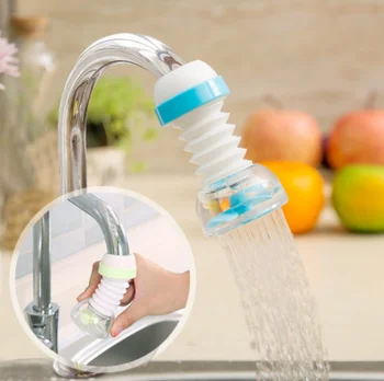 Virtuvės maišytuvas burną, kad splash galvos yra pratęsiamas išplėsti filtrus, kurie gali pasukti maišytuvas dušo vandens hippo