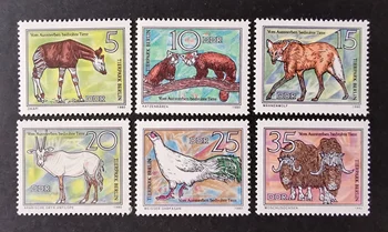 6Pcs/Set Naujas DDR Pašto Antspaudo 1980 Gyvūnų Arklių ir Galvijų Antspaudų MNH