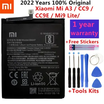 BM4F 100% Originalus XIAO MI Telefono Baterija Xiaomi Mi A3 CC9 CC9e Pakeitimo Baterijas Xiomi bateria CC9 Mi9 Lite