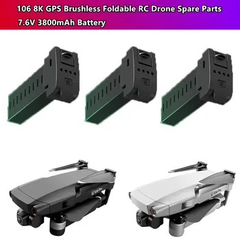 106 GPS 8K Dual Camera Brushless Nuotolinio Valdymo Drone Priedai 7.6 V Baterija 3800MAH Už 30KM/H 106 Nuotolinio Valdymo Sraigtasparnis