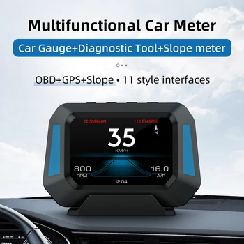 Multi Funkcijos GPS OBD2 HUD Matuoklis Skaitmeninis Spidometras Projektorius borto Kompiuteris Head Up Display Vairavimo Turbo Greičio Signalas