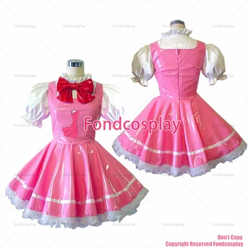 fondcosplay suaugusiųjų kryžiaus padažu bailys tarnaitė Cardcaptor Sakura Kinomoto sunkiųjų rožinė Pvc Suknelė cosplay Kostiumų CD/TV[CK945]