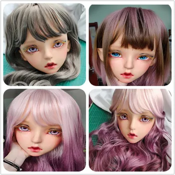 (GL Yu) Silikono Kigurumi Kaukė Naujovė BJD Doll, Helovyno Cosplay Moterų, Vyrų Grupė Crossdressing Anime Kaukė