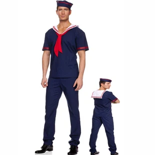 nemokamas pristatymas Vyrų kostiumas sailor navy kombinezonas vyrų vienodos mados žaidimas, paslauga, helovyno cosplay