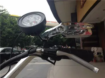1 Gabalas Universalus Motociklas Veidrodėlio Tvirtinimą LED Rūko Vietoje Šviesos Prožektorius Užsakymą ATV