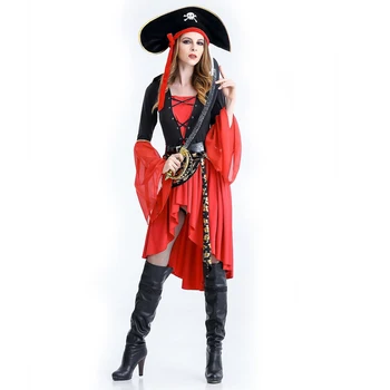 Piratų Kostiumai Išgalvotas Karnavalas Veiklos Seksualus Suaugusiųjų Helovinas Kostiumas Suknelė Aukštos Kokybės Kapitonas Šalies Moterų Cosplay