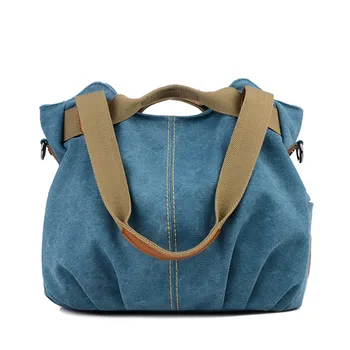 Europoje ir Amerikoje Retro Mados Moteris ShoulderCross-kūno maišelį, Aukštos kokybės Drobė maišelis, Didelės talpos Laisvalaikio Pirkinių krepšys