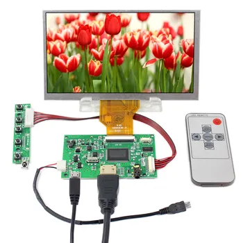 VSDISPLAY už Aviečių PI LCD Ekranas 6.5 colių AT065TN14 800X480 HD-MI LCD Valdiklio plokštės, Automobilių matuoklio Ekranas