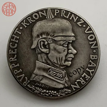 Graikijos Princai Kopijuoti Monetos Liūtai Kovoti Medalis Vario Monetas, Valkata Nikelio Iššūkis Monetos