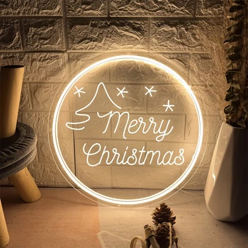 Drožyba Linksmų Kalėdų Kambario Dekoro Neoninis Ženklas LED Šviesos Kalėdinė Dekoracija 2023 Namų Baras Klubas Šventė Kalėdos Šalis, Sienų Dekoras