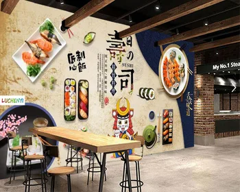 Papel de paredel Japonų maisto suši restoranas fono sienos kultūra restoranas tapetai namų puošybai