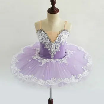 Vaikams Profesionalūs Baleto Mdc Nėrinių Violetinė Mergaičių Baleto Suknelė 