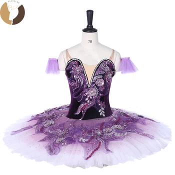 FLTOTURE Moterų Klasikinio Profesionalių Baleto Mdc Ballerina Konkurencijos Gradientas Violetinė Blynas Miegančioji Gražuolė Kostiumai Tutus