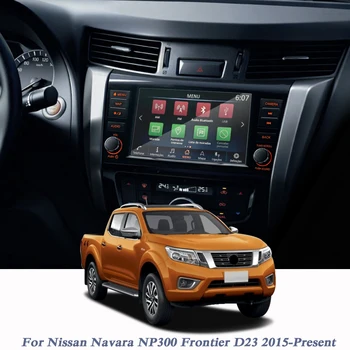 Automobilio Stilius Ekrano Plėvelės GPS Navigacijos Ekrano Stiklo, prietaisų Skydelio Apsauginės Plėvelės Nissan Navara NP300 Pasienio D23 2015-Metu